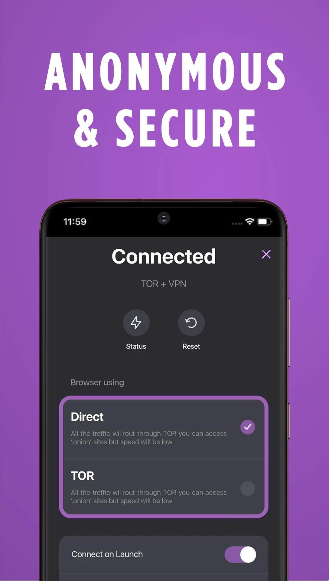 Dark Web Browser : OrNET screenshot